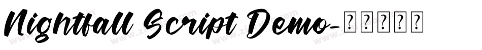 Nightfall Script Demo字体转换
